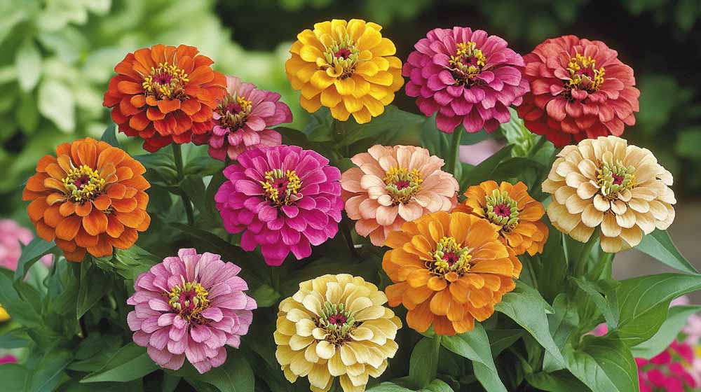 Zinnia frö - Blanda Frön