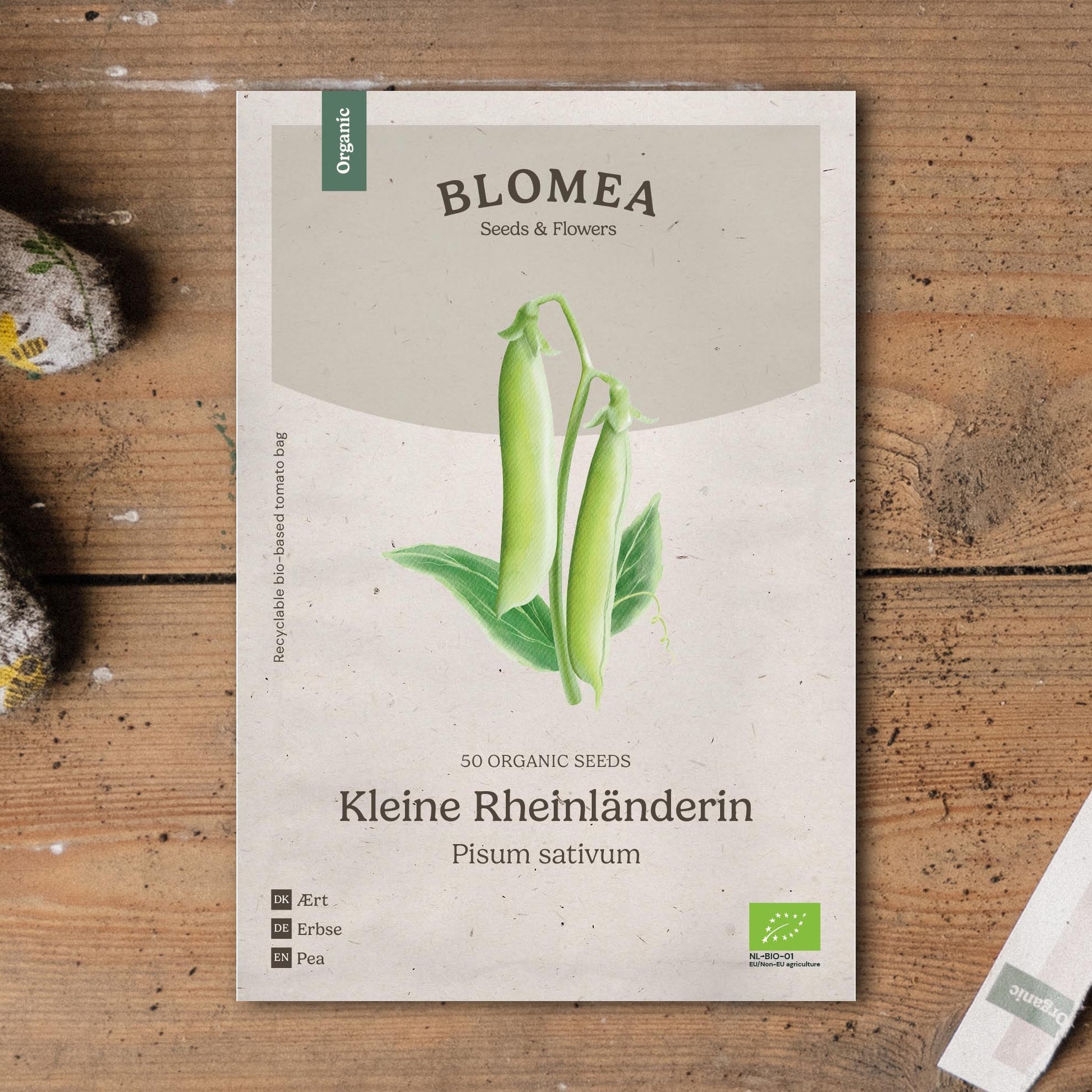 Ærtefrø 'Kleine Rheinländerin' - 50 Økologiske Frø