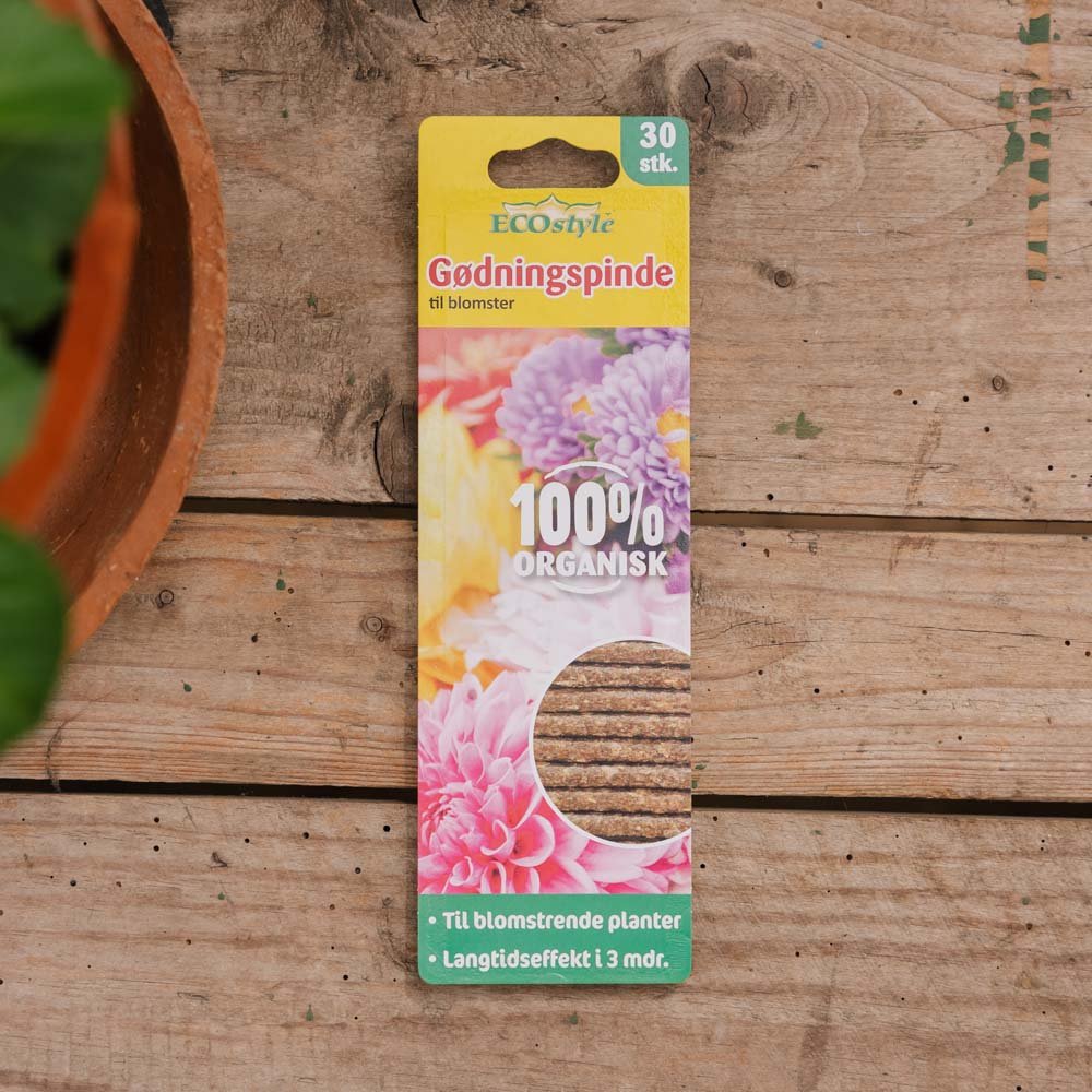 Blomster gødningspinde 30 stk.