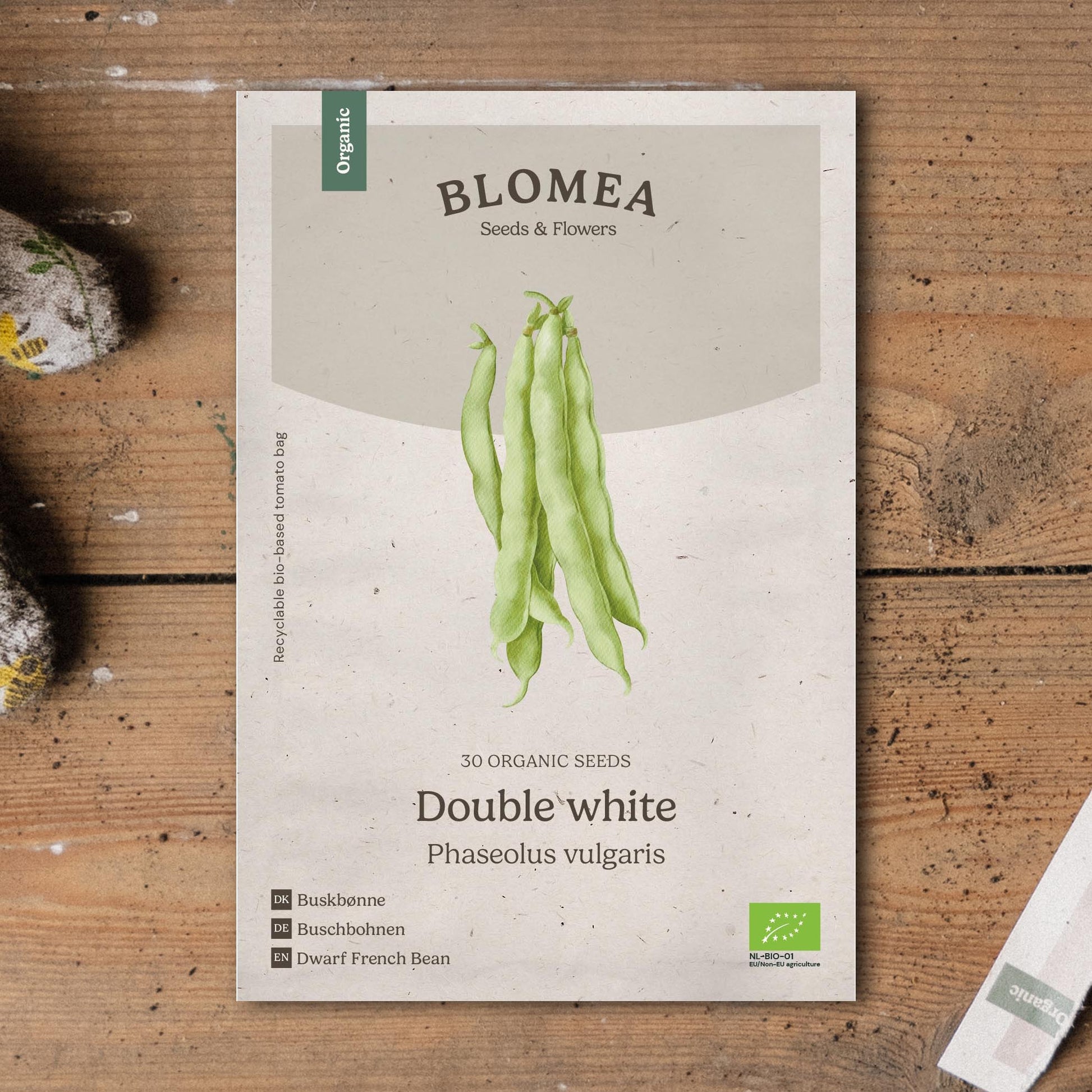Brytböna frö 'Double white' - 30 Ekologiska Frö