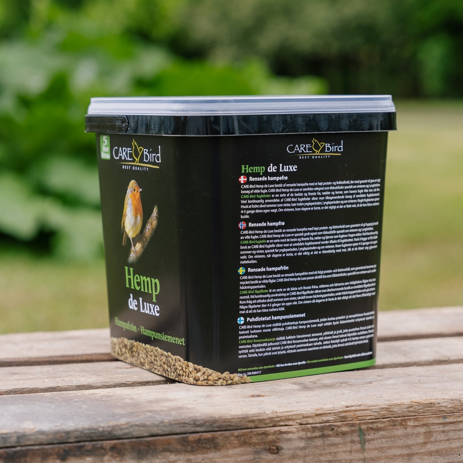 Fågelfoder, Hamp de Luxe, 5 L