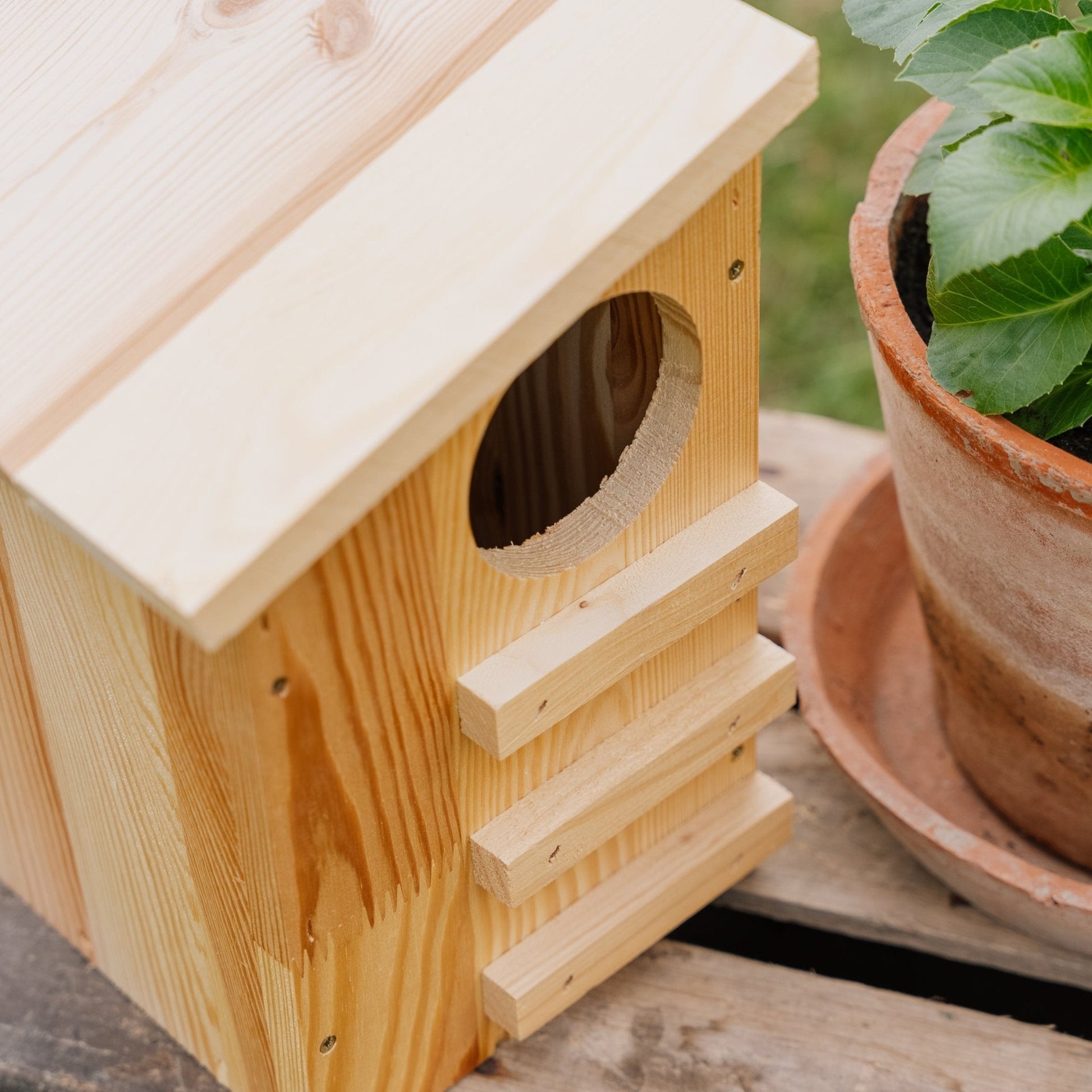 Foderhus, ekorre, L: 19 cm B: 26 cm H: 29 cm