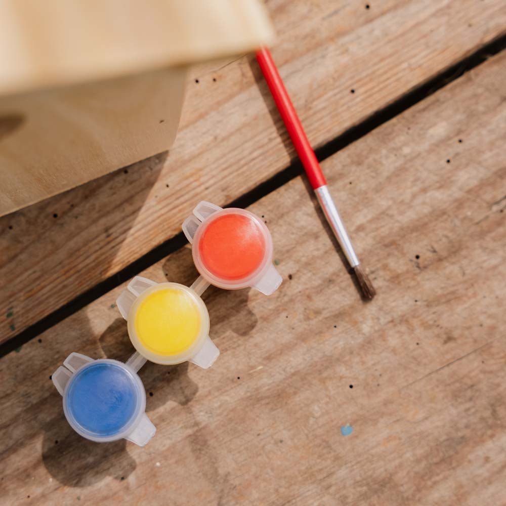 Gör det själv fågelholk med färg