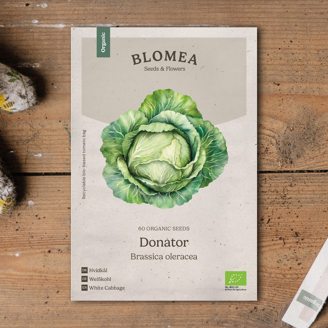 Vitkål frö 'Donator' - 60 Ekologiska Frön