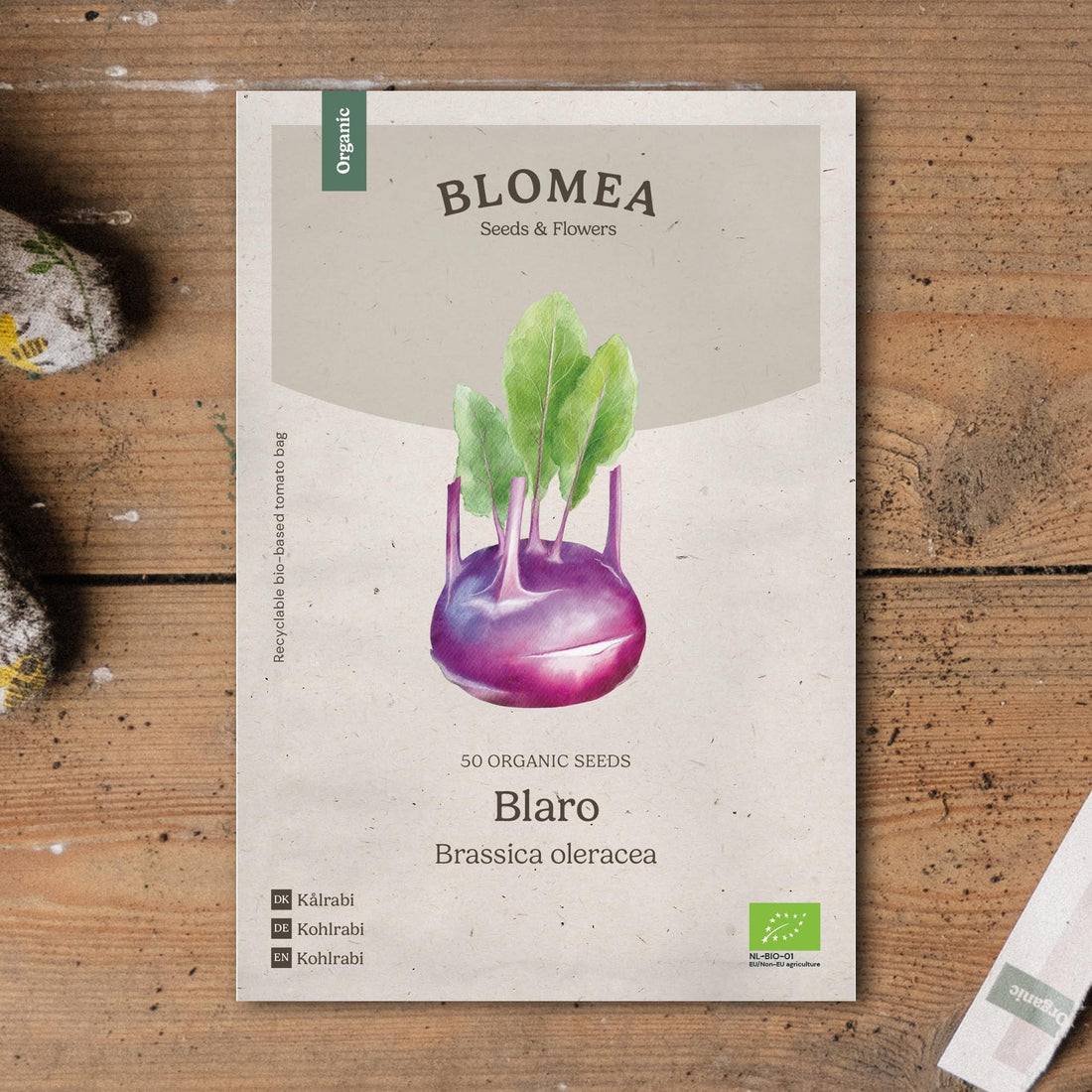 Kålrabbi frö 'Blaro' - 50 Ekologiska Frö
