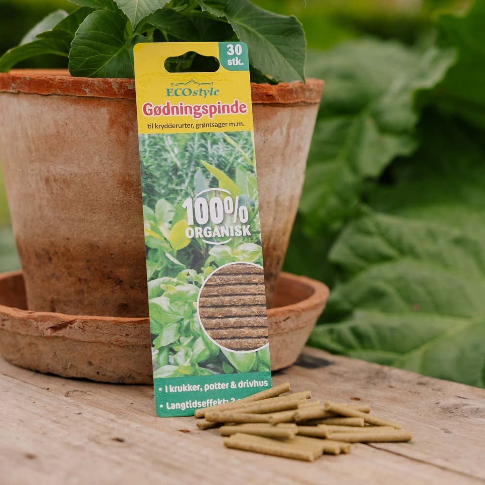 Krydderurte gødningspinde 30 stk.