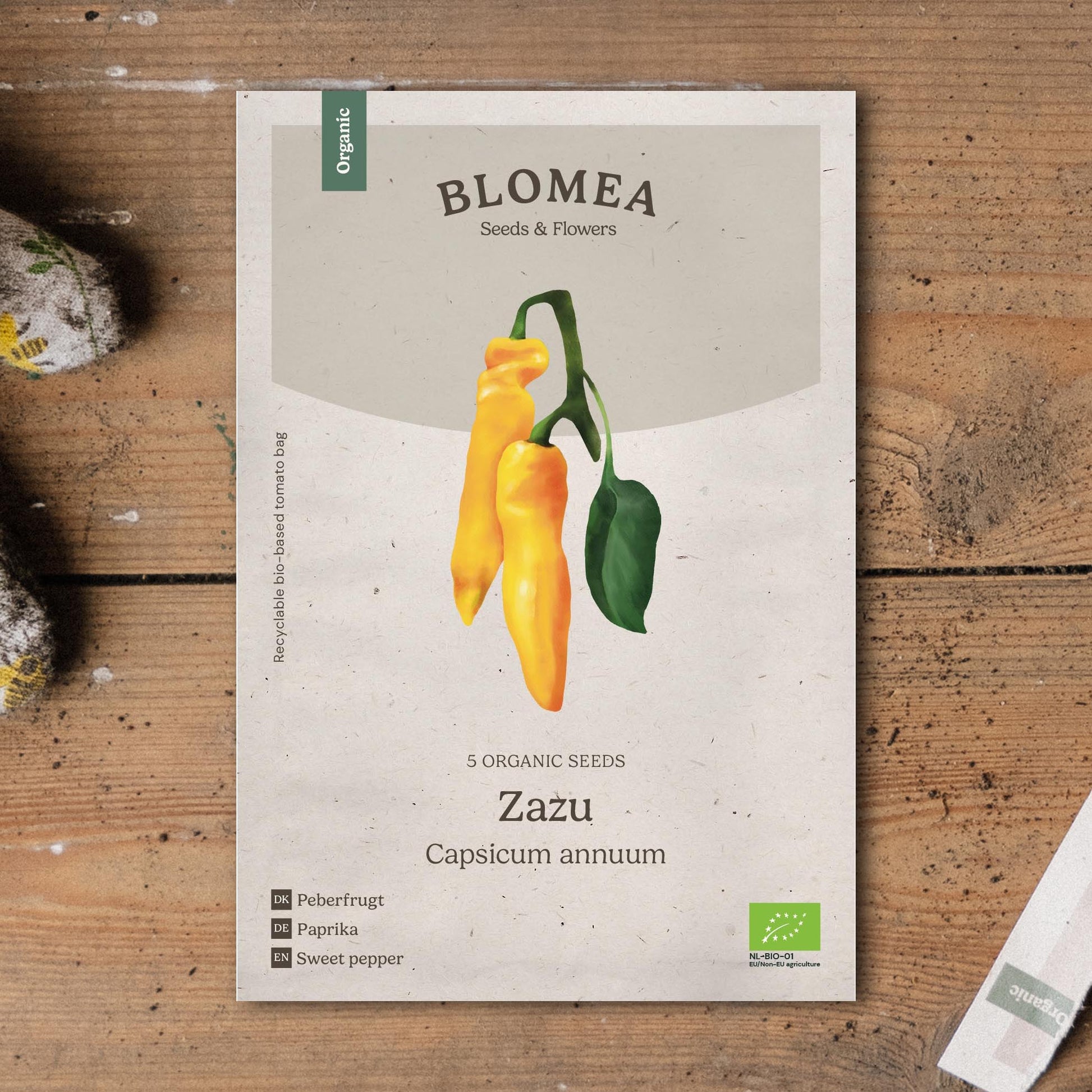 Paprika 'Zazu' - 5 Ekologiska Frön
