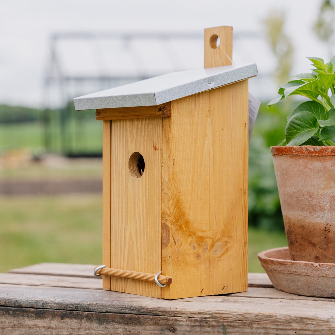 Redekasse, fyrretræ med zinktag