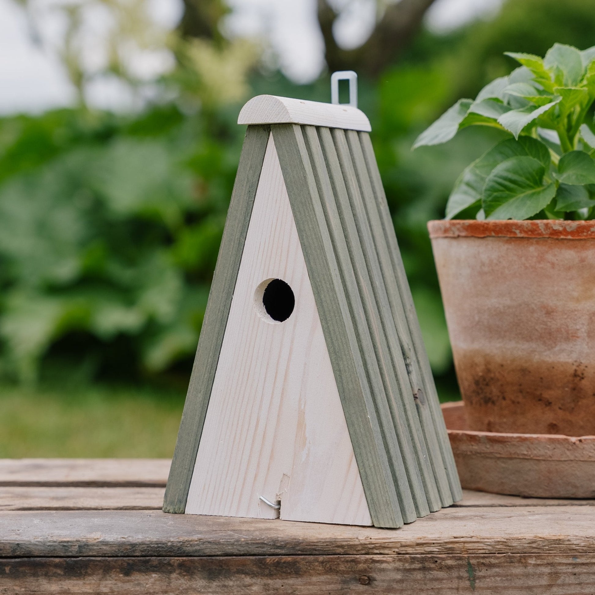 Redekasse, fyrretræ trekantet