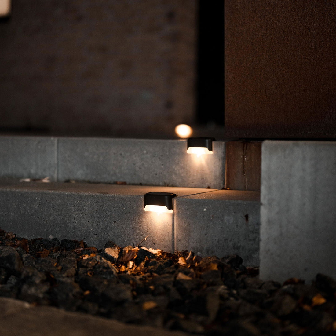 Solar LED Trappelys – 4 pak