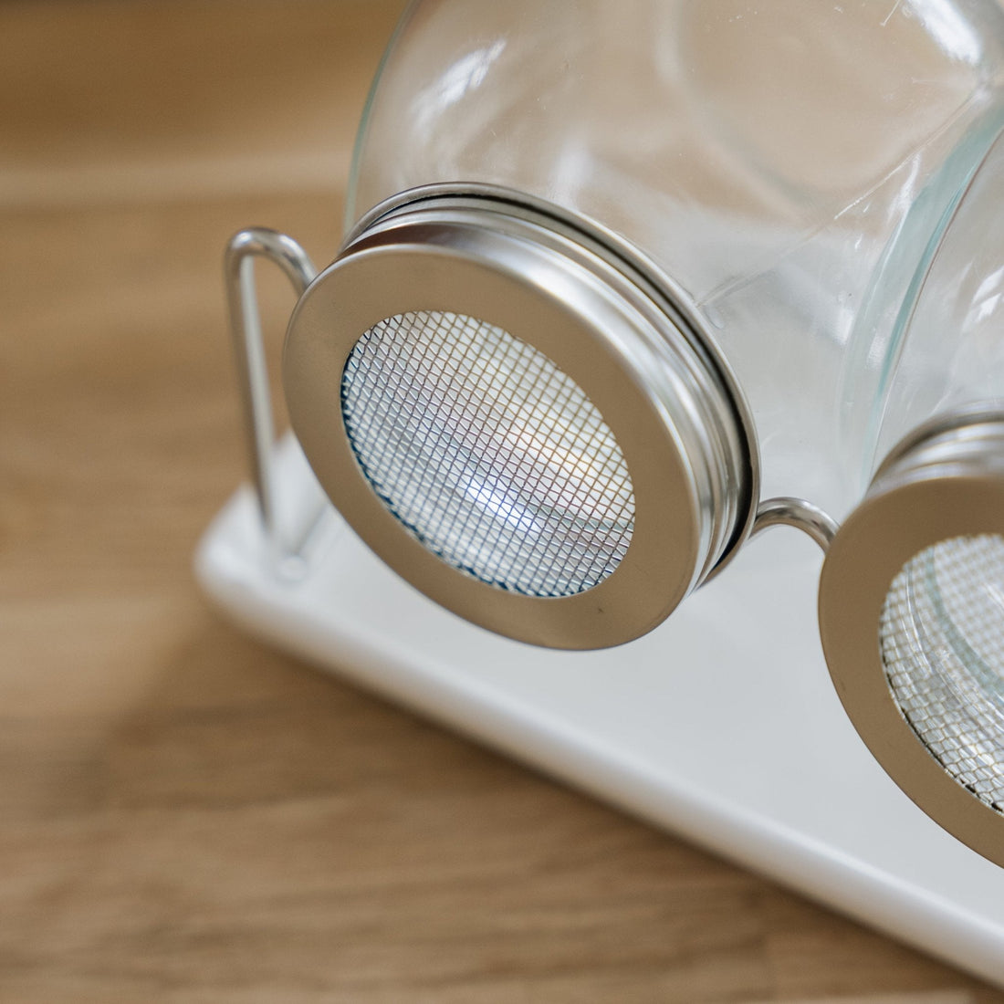 Spirerglas set med bricka