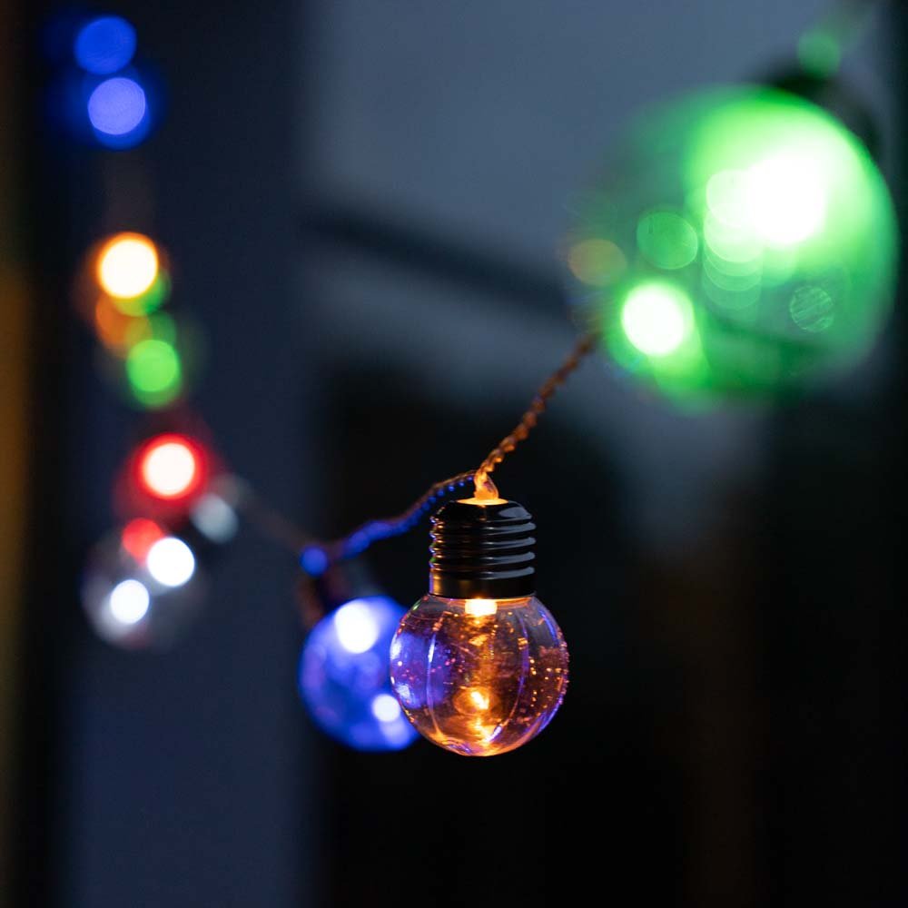 Stor lyskæde med 50 pærer og farveskift