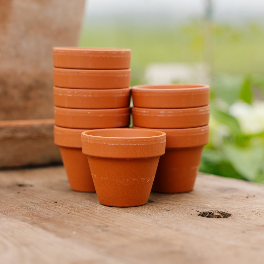 Terracottapotter 5/6 cm, 9 stk.