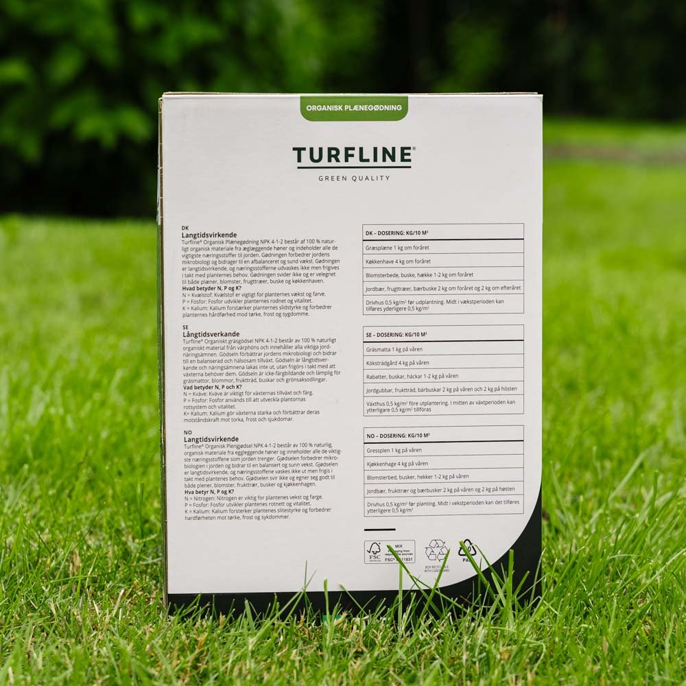 Turfline Organisk plænegødning 4‒1‒2 ‒ 2,5 kg