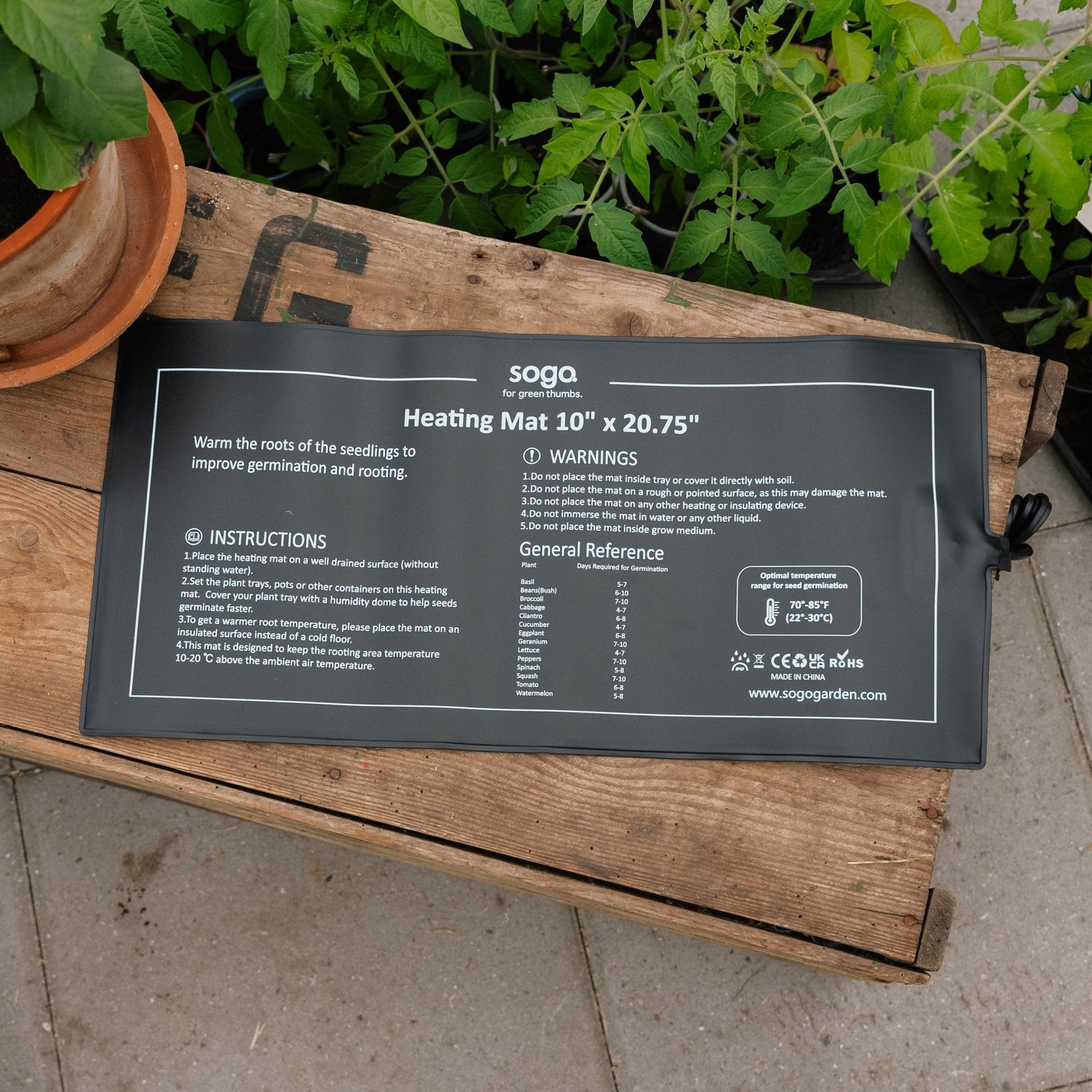 Varmeplade til forspiring, 21W