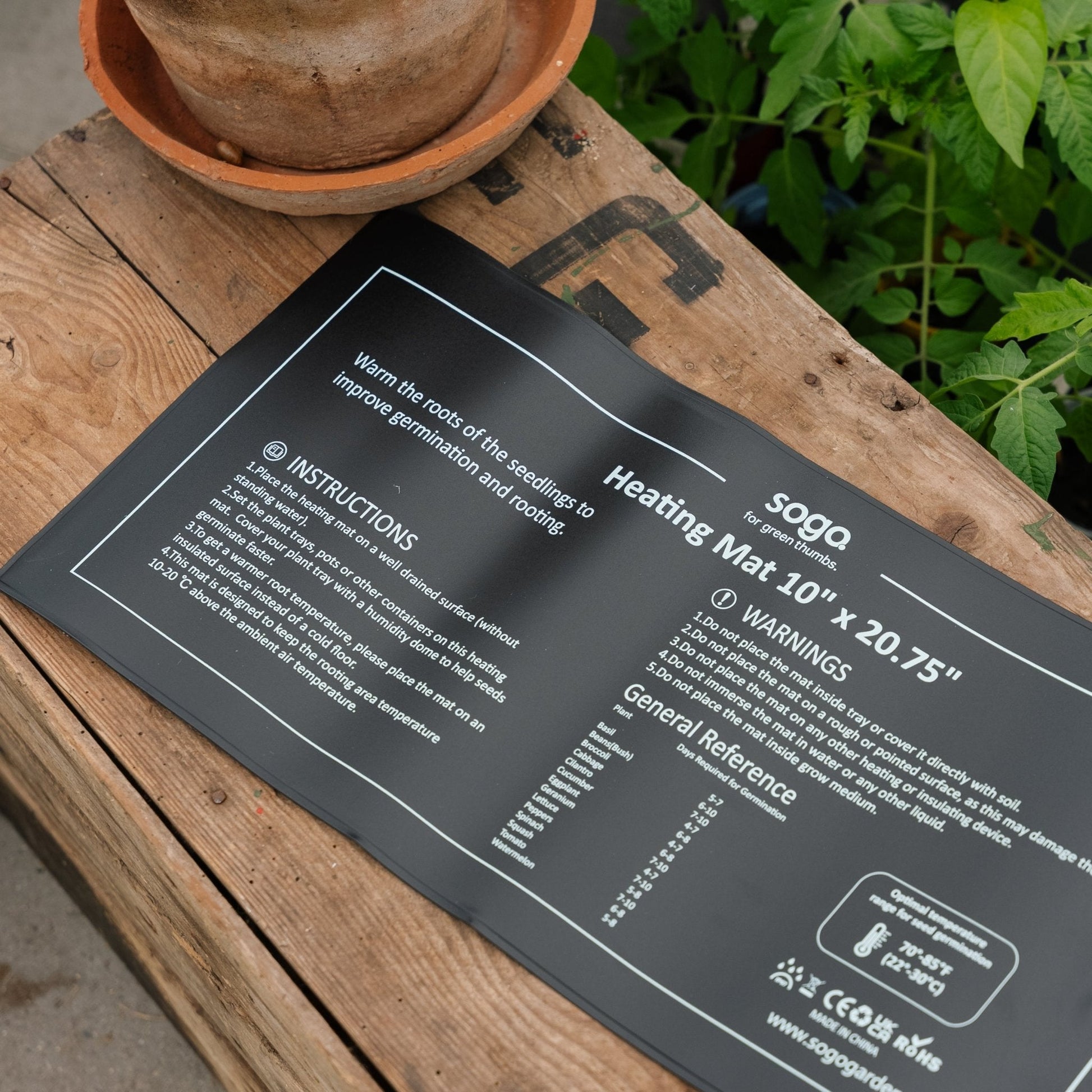 Varmeplade til forspiring, 21W