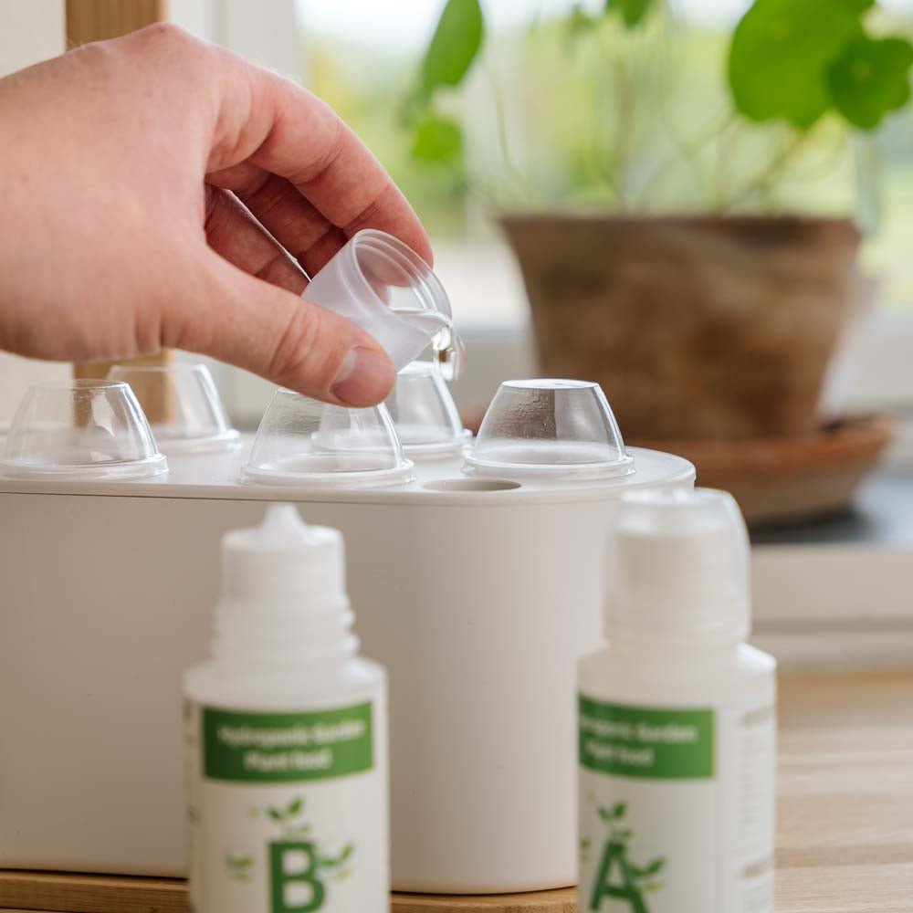 Växtnäring A+B (2x100 ml) för inomhusköksträdgårdar