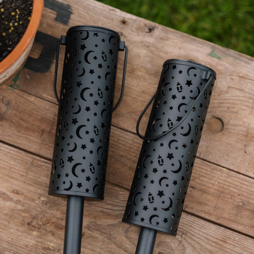 Zira solar lanterne m. mønster 2 pak