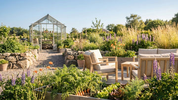 Trädgården i juli - Blanda Frön