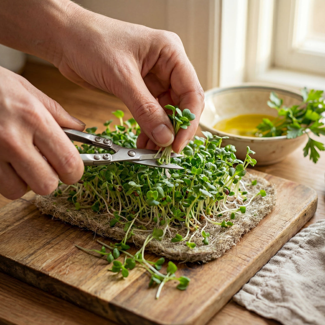 Hampamattor för mikrogrönt, 10 st