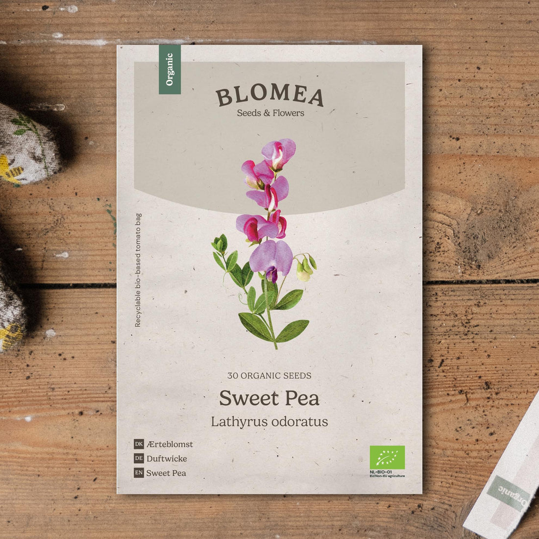 Ærteblomst frø 'Sweet Pea' - 30 Økologiske Frø