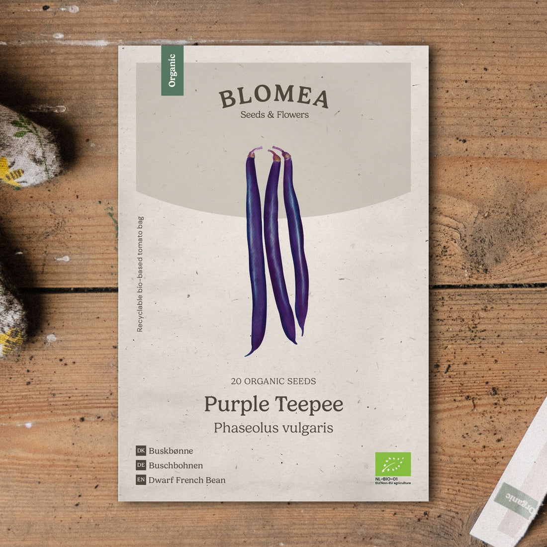 Brytböna frö 'Purple Teepee' - 20 Ekologiska Frön