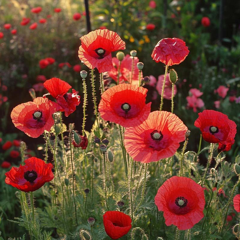 Kornvalmue frø 'Poppy Mix' - 700 Økologiske Frø