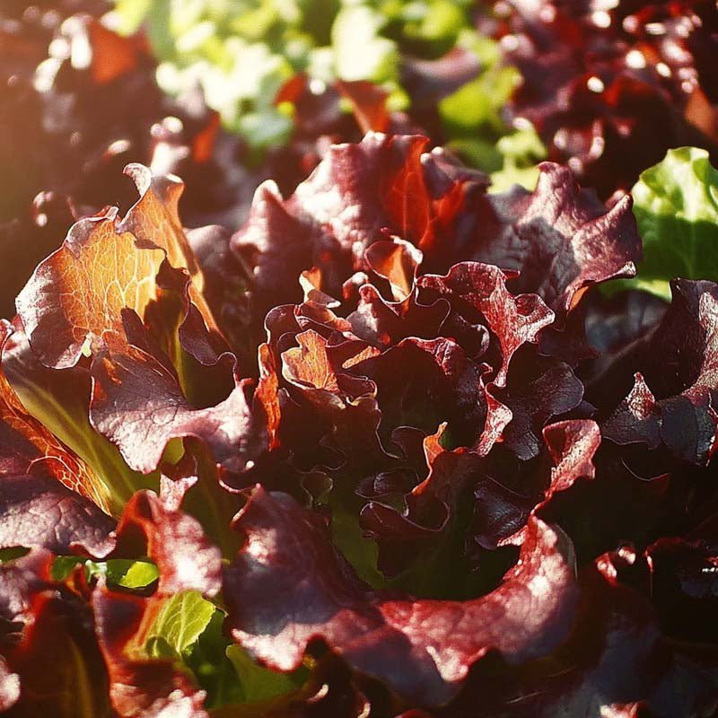 Plocksallat frö 'Red Salad Bowl' - 200 Ekologiska Frö