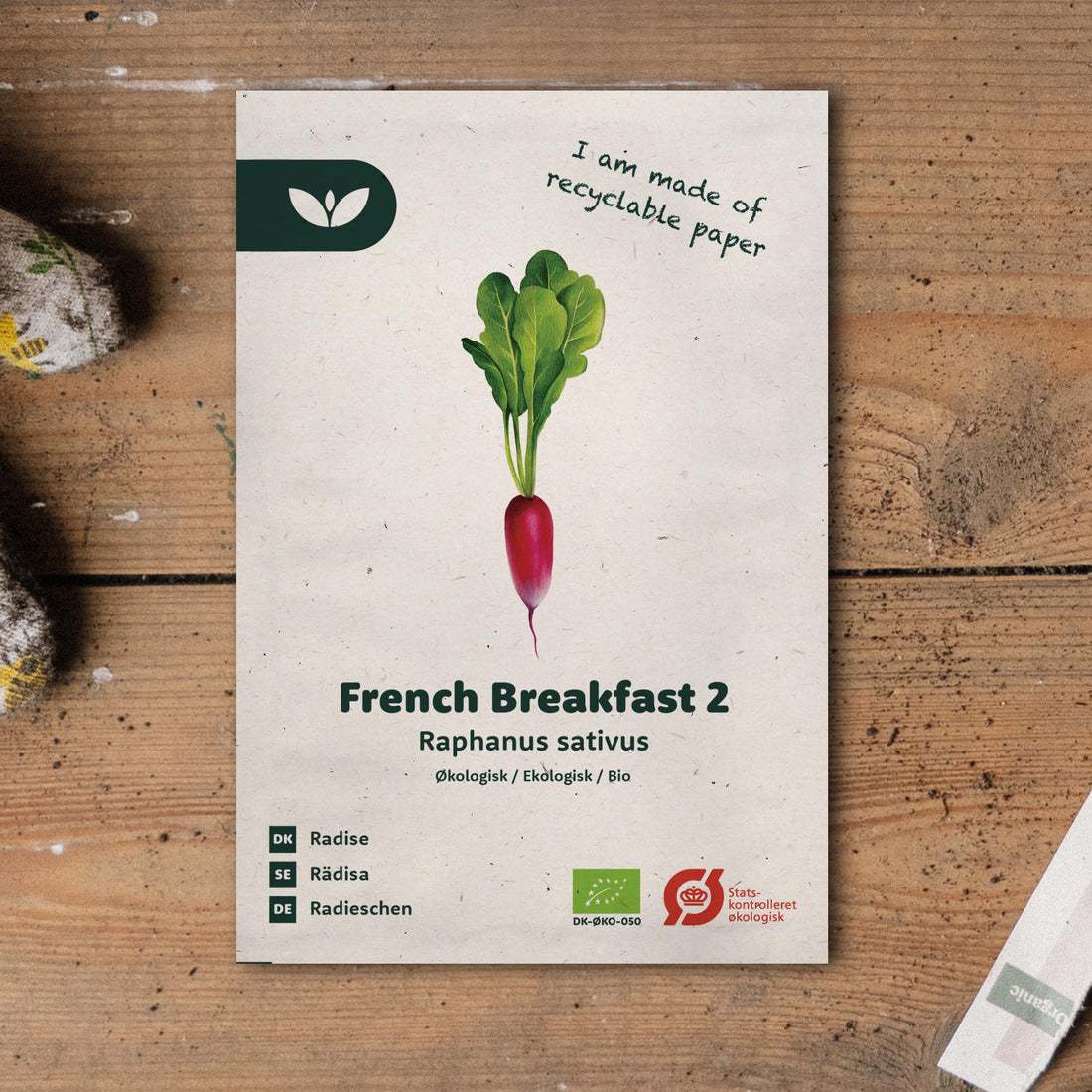 Radisefrø 'French Breakfast 2' - 50 Økologiske Frø