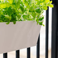 Rektangulär balkonglåda, L: 40 cm B: 16 cm H: 16 cm