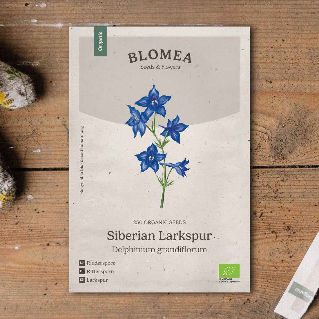 Ridderspore frø 'Siberian Larkspur' - 250 Økologiske Frø