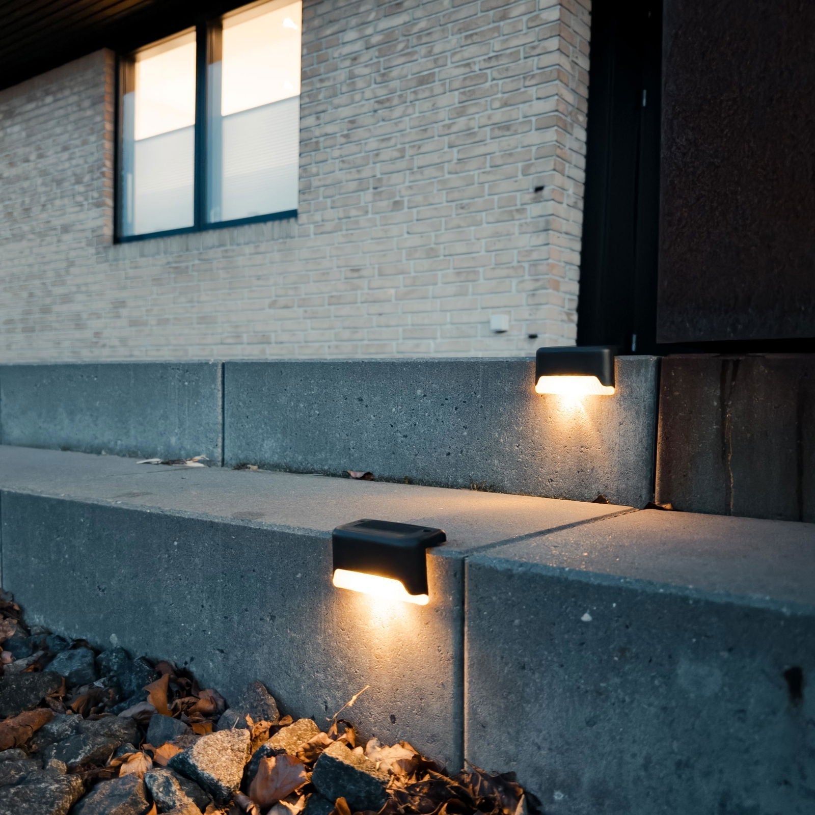 Solcellsdriven LED trappbelysning 4 pack