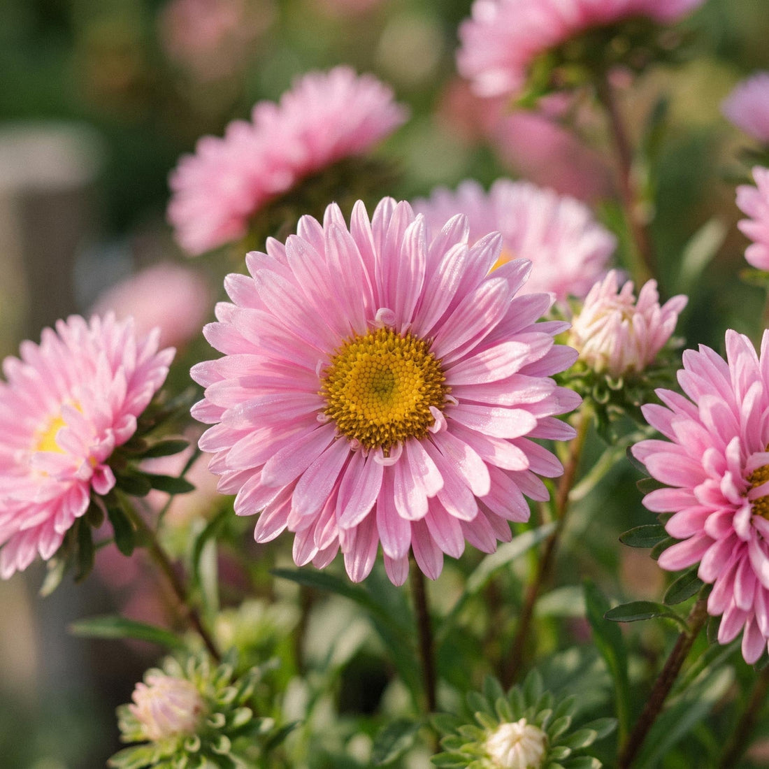 Sommarasterfrön 'Matsumoto Pink' - 50 Ekologiska frön