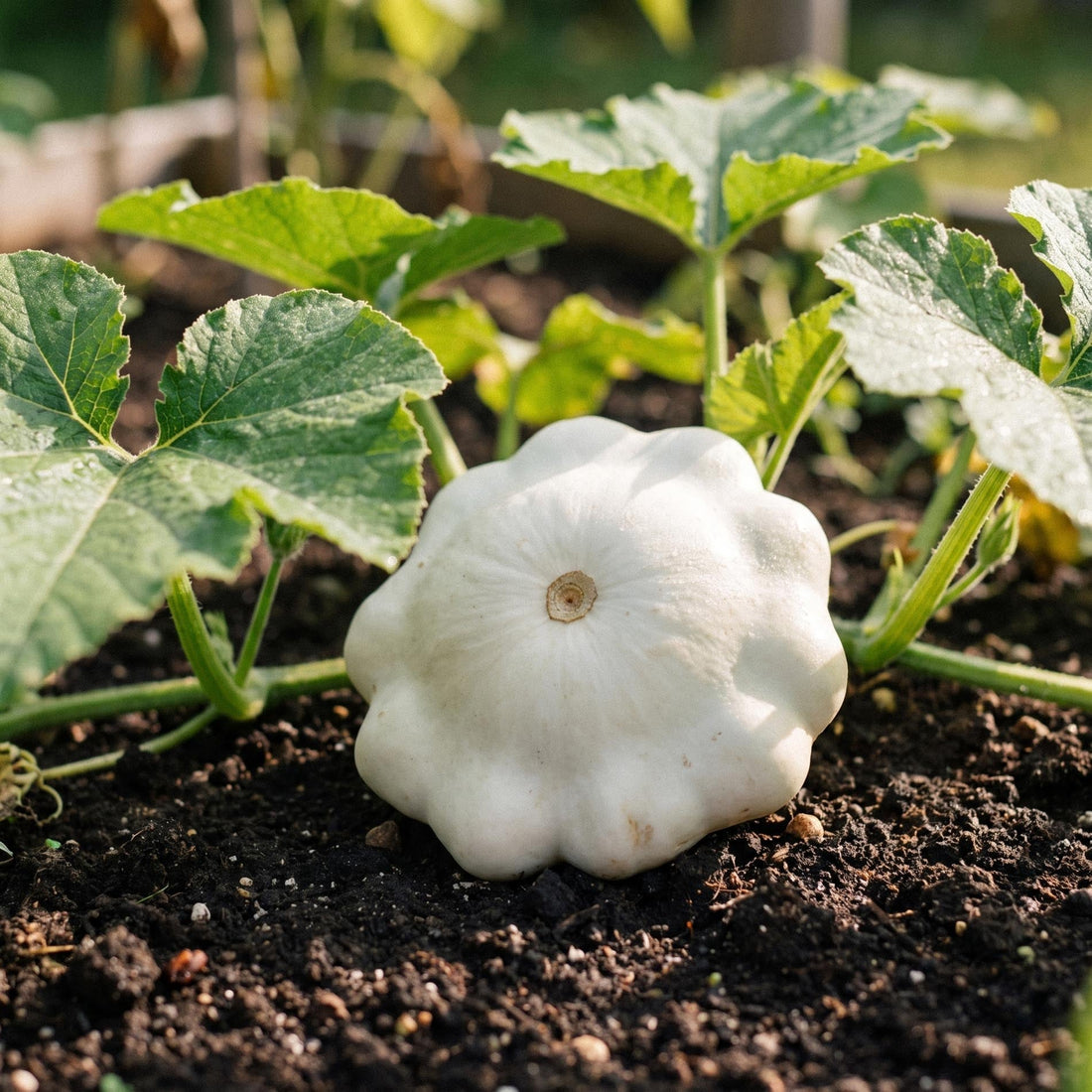Squashfrön 'Patisson blanc' - 5 Ekologiska frön