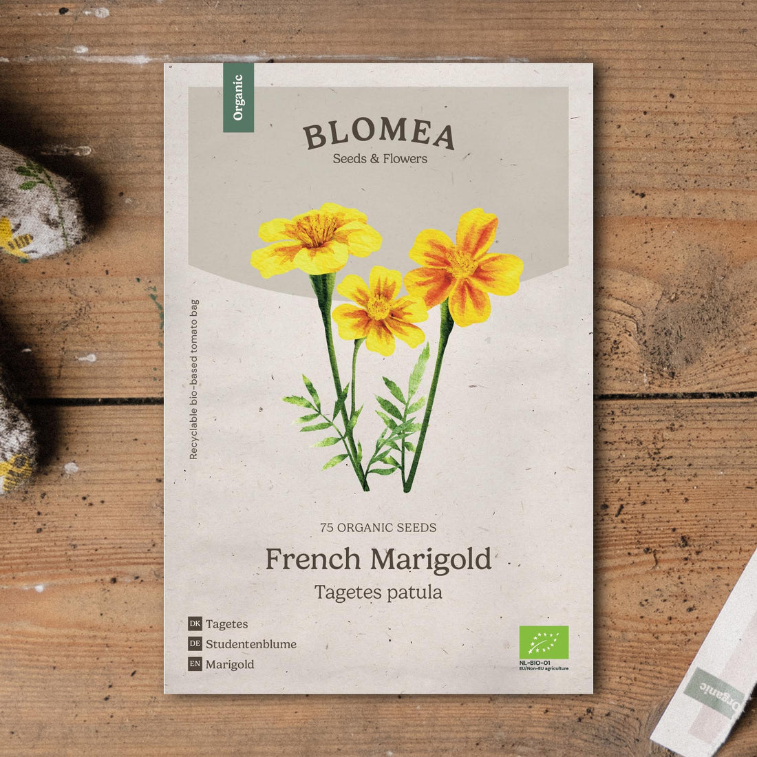Tagetes frø 'French Marigold' - 75 Økologiske Frø