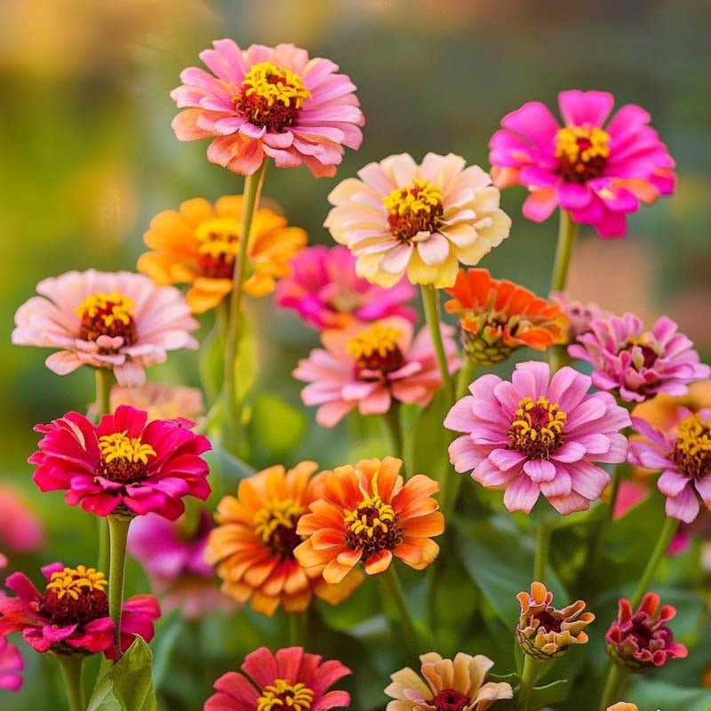 Zinnia frö 'Carroussel' - 50 Ekologiska Frö