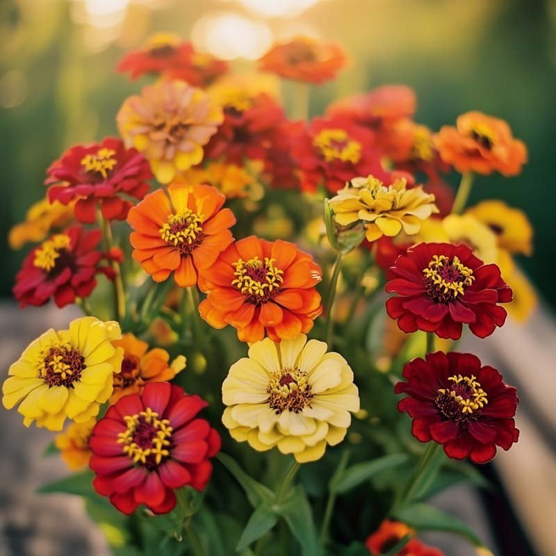 Zinnia frö 'Sommer in Orange' - 50 Ekologiska Frön